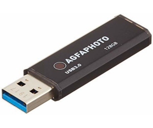 AgfaPhoto 10572 128 GB USB Flash Drive, USB Type-A 3.2 Gen 1 (3.1 Gen 1), Black