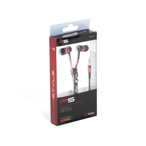 Freestyle FH2111R hörlurar/headset, trådbundna, in-ear, röda