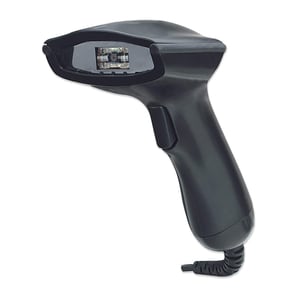 Manhattan 177603 Barcode Scanner Handheld 2D Laser Barcode Scanner, Black