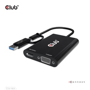 CLUB3D CSV-1611 externe USB-Grafikkarte 3840 x 2160 px Schwarz