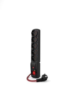 ACAR F5 POWER Czarny 5 x gniazdo sieciowe 230 V 5 m