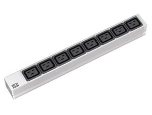 Bachmann 333.815 Stromverteilereinheit (PDU) mit 8 Netzanschlüssen, 1U, Schwarz, Grau, Silber