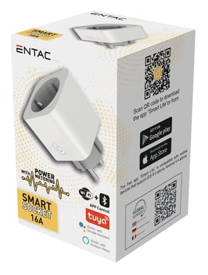 Entac ES-SSAPM-WIBLE adapter wtyczek zasilających Biały