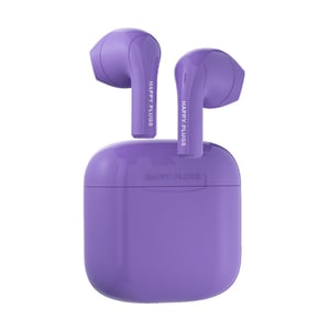 Happy Plugs JOY True Wireless Stereo (TWS) In-Ear Headset for Calls/Music/Sports/Everyday Use Bluetooth Purple