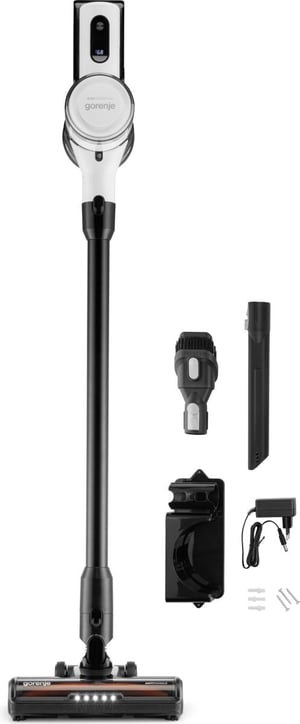 Gorenje SVC222230AEW Odkurzacz stojący 2 w 1 Bateria Suchy Bez worka 0,701 l 150 W Biały