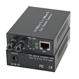 EFB Elektronik EL022V2 konwerter sieciowy 100 Mbit/s 1310 nm Multifunkcyjny Czarny