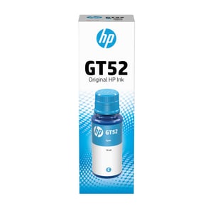 HP-patron med originalblått bläck GT52