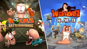 Team17 Worms Battlegrounds + Worms WMD Double Pack Bundle Wielojęzyczny PlayStation 4