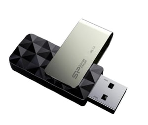 Silicon Power Blaze B30 USB-Stick 256 GB, USB Typ A 3.2 Gen 1 (3.1 Gen 1), Schwarz, Silber