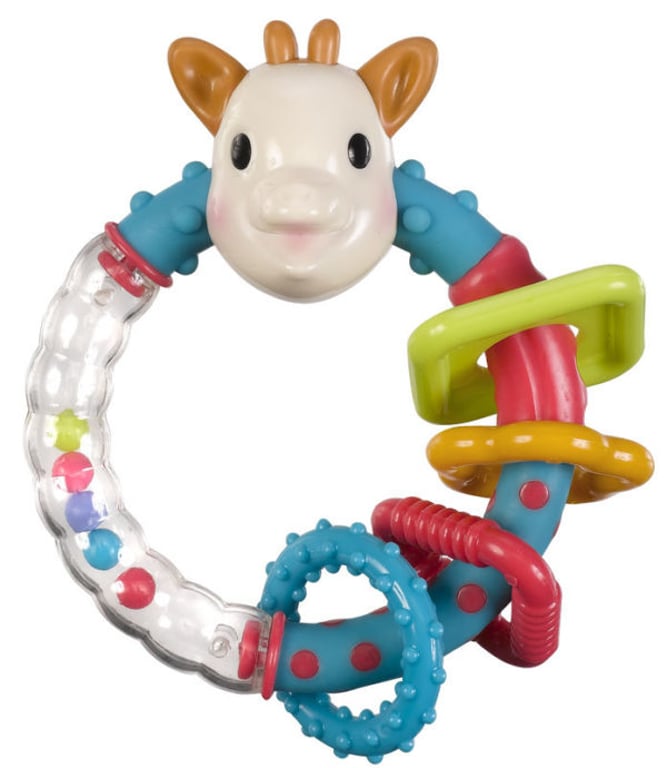 Sophie la girafe Kolorowa grzechotka o funkcji gryzienia