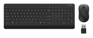 Incase Designed by Microsoft Wireless Desktop 900 Keyboard with Included Mouse, Universal RF Wireless, QWERTY, British English, Black