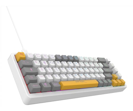 Inca IKG-457 klawiatura Gaming USB QWERTY Niemiecki Biały