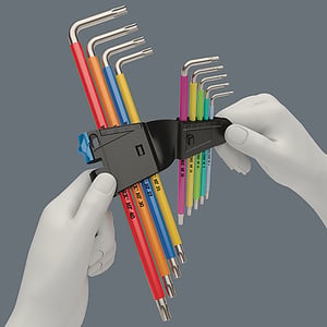 Wera 05022689001 Allen wrench L-shaped Allen wrench set, metric, 9-piece set