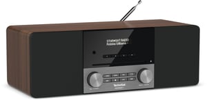 TechniSat DigitalRadio 3 Bärbar Analog och digital Svart, Silver, Valnöt