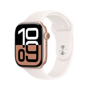 Apple Watch Series 10 OLED 46 mm Digital 416 x 496 px Touchscreen Rose Gold Wi-Fi GPS