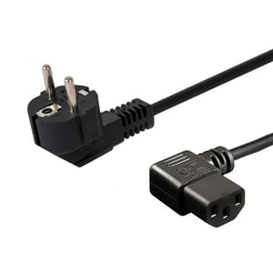 Savio CL-115 Netzkabel, schwarz, 1,2 m, IEC C13