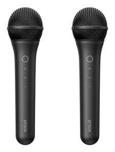 Epson ELPKM01 Drahtloses Karaoke-Mikrofon-Paar Karaoke-Mikrofon
