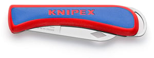Knipex 16 20 50 SB nożyk Niebieski, Czerwony, Stal nierdzewna Odłamywane ostrze noża