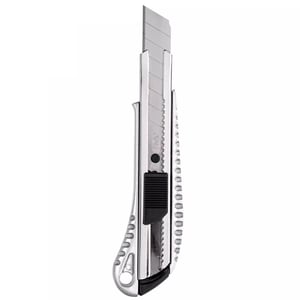 Deli Tools EDL4255 Knife, Silver, Break-off Blade