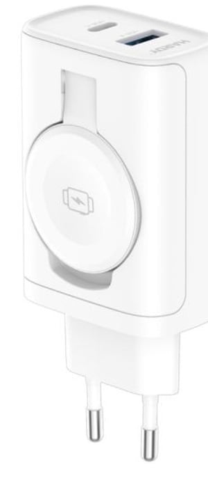 3MK HARDY Charger Smartfon, Smartwatch, Tablet Biały Prąd przemienny Bezprzewodowe ładowanie Szybkie ładowanie Wewnętrzna