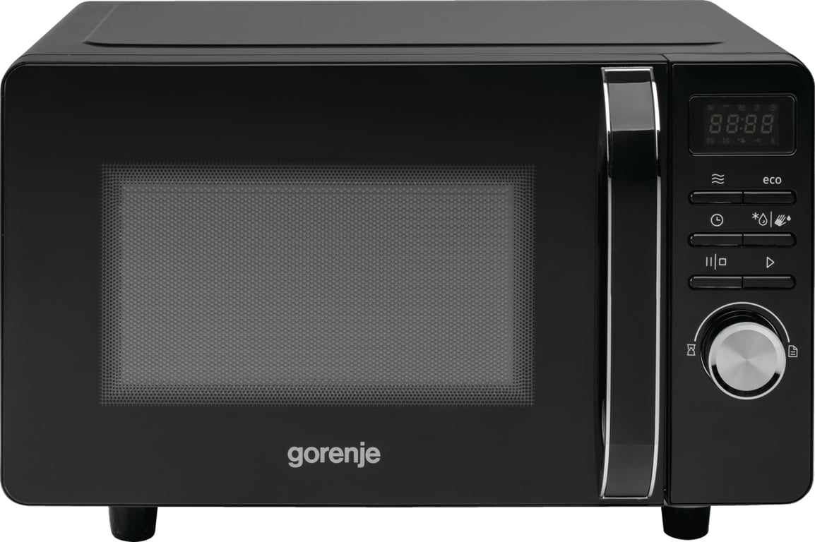 Gorenje MO20S4BC Czarny Mikrofalówka Solo Blat 20 l 700 W
