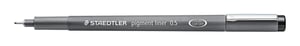 Staedtler Pigment Liner 308 Fineliner, fein, schwarz, 1 Stück