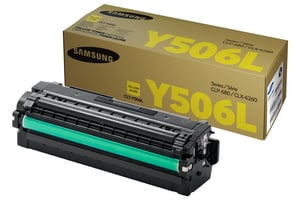 Samsung CLT-Y506L Tonerkassette, 1 Stück. Original, Schwarz