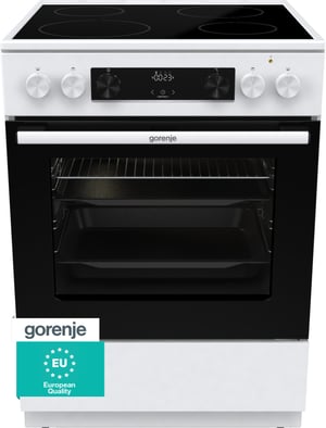 Gorenje GEC6C40WD Kuchenka wolnostojąca Prąd elektryczny Ceramiczna Biały