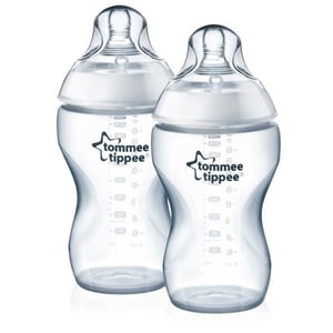 Tommee Tippee 5010415226204 340 ml Baby Bottle, Clear, White
