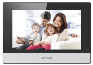 Hikvision Digital Technology DS-KH6320-WTE1 Video-Türsprechanlage 17,8 cm (7") Schwarz, Weiß