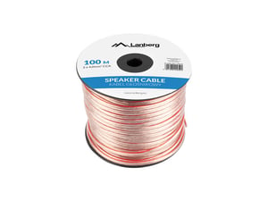 Lanberg SC-2X40-10CC-1000-TR kabel audio 100 m Przezroczysty