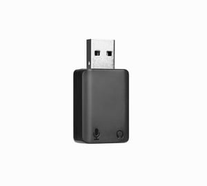 BOYA BY-EA2 przejściówka do kabli USB 2.0 Type-A 3.5mm(microphone) + 3.5mm(headphone) Czarny