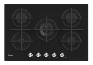 Candy Moderna CVG74WPB Czarny Wbudowany 74.5 cm Gaz 5 stref(y)