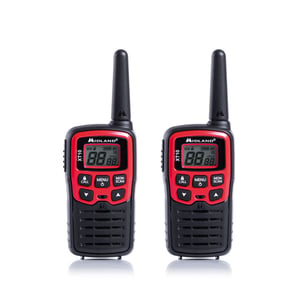 Midland XT10 Funkgerät, 16 Kanäle, 446,00625 – 446,09375 MHz, schwarz, rot