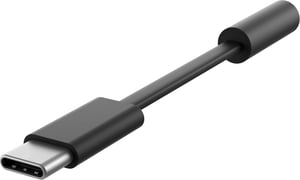 Microsoft LKZ-00004 telefonkabel, svart, USB-C, 3,5 mm