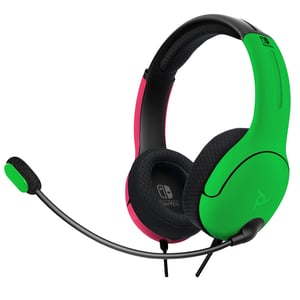 PDP LVL40 Wired Gaming Headset with Headband, Black, Green