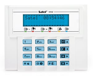 Satel VERSA-LCD-BL åtkomstskyddssystem, vitt