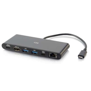 C2G 88846 Wired USB 3.2 Gen 1 (3.1 Gen 1) Type-C Docking Station, Black