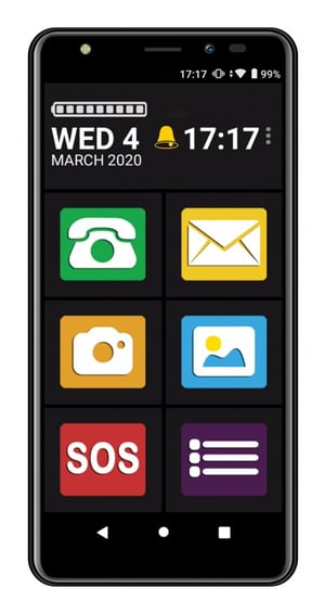 MaxCom MS554 smartfon 14 cm (5.5") Dual SIM Android 11 Go edition 4G 2 GB 32 GB 2500 mAh Czarny