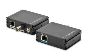 Digitus Fast Ethernet PoE + zestaw przedłużający VDSL – zasięg do 500 m z 1 portem wejścia PoE i 1 portem wyjścia PoE