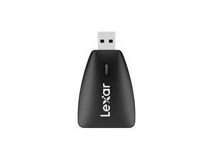Lexar Multi-Card 2-i-1 USB 3.1-kortläsare, USB 3.2 Gen 1 (3.1 Gen 1) Type-A, svart