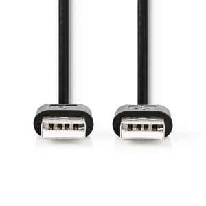 Nedis CCGT60000BK30 USB 2.0 Cable, 3 m, USB-A, 0.48 Gbit/s, Black