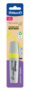 Pelikan Textmarker 490 eco, 1 Stück. Abgeschrägte Spitze. Gelb
