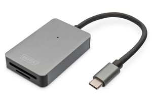 Digitus USB-C-Kartenlesegerät, 2 Anschlüsse, High Speed