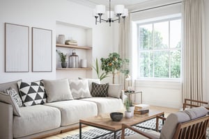 Activejet Żyrandol klasyczna lampa sufitowa wisząca MIRA Chrom 5xE27 do salonu