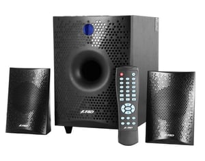 F&D F210X Universal Speaker Set, Black, 2.1-channel, 3 W, Bluetooth