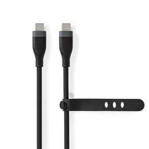 Nedis CCGB60820BK15 kabel USB USB 2.0 1,5 m USB C 0,48 Gbit/s Czarny