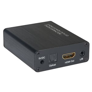 Techly IDATA HDMI-EA4K ljudkonverterare Svart