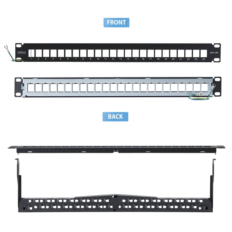 StarTech C6PANELSTP241U panel krosowniczy 1U