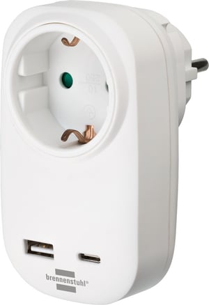 Brennenstuhl 1508210 adapter för strömkontakter, vit
